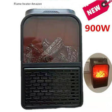 Load image into Gallery viewer, Mini Electric Wall-outlet Flame Heater EU