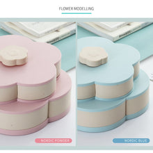 Load image into Gallery viewer, Petal-Shape Rotating Snack Box Candy Tray