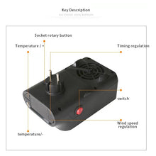 Load image into Gallery viewer, Mini Electric Wall-outlet Flame Heater EU