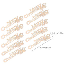 Load image into Gallery viewer, 10Pcs Wood DIY Christmas Pattern Craft