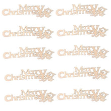 Load image into Gallery viewer, 10Pcs Wood DIY Christmas Pattern Craft
