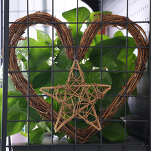 Load image into Gallery viewer, 1PC Heart &amp; Star Pattern Christmas Rattan